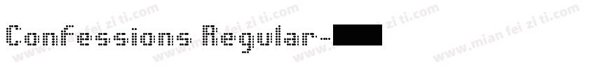 Confessions Regular字体转换
